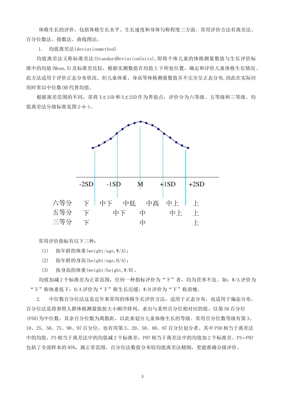 儿童体格生长及评价技术规范_第3页