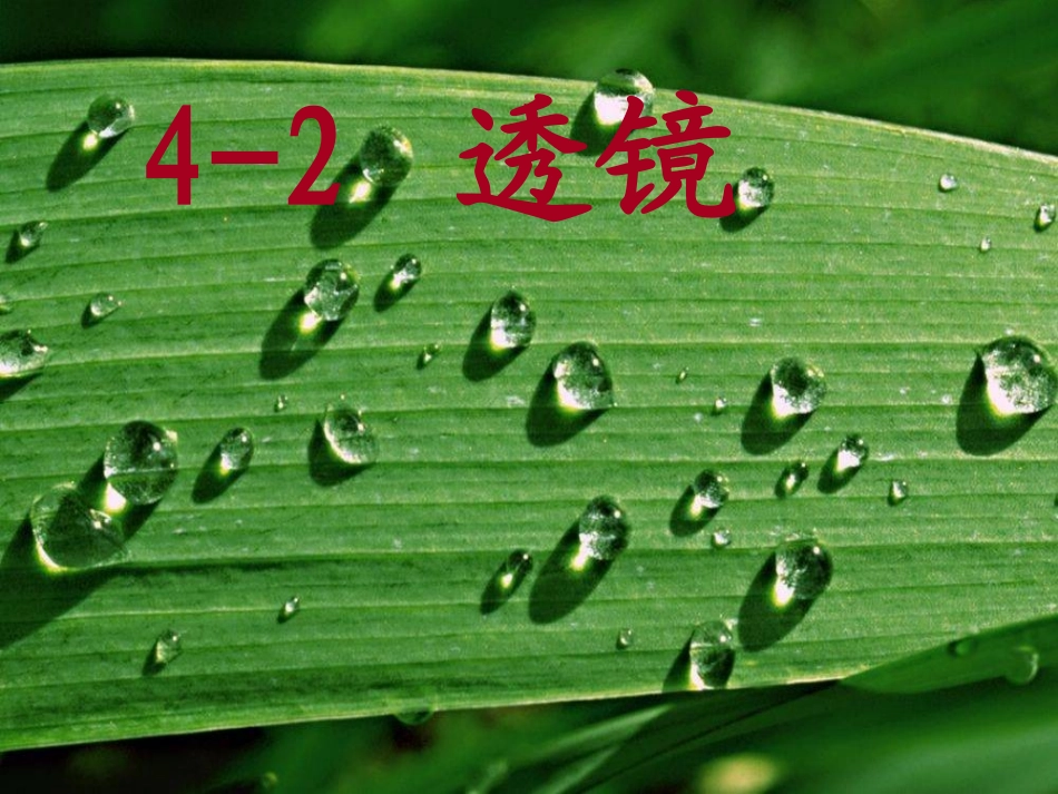 透镜MicrosoftPowerPoint演_第1页