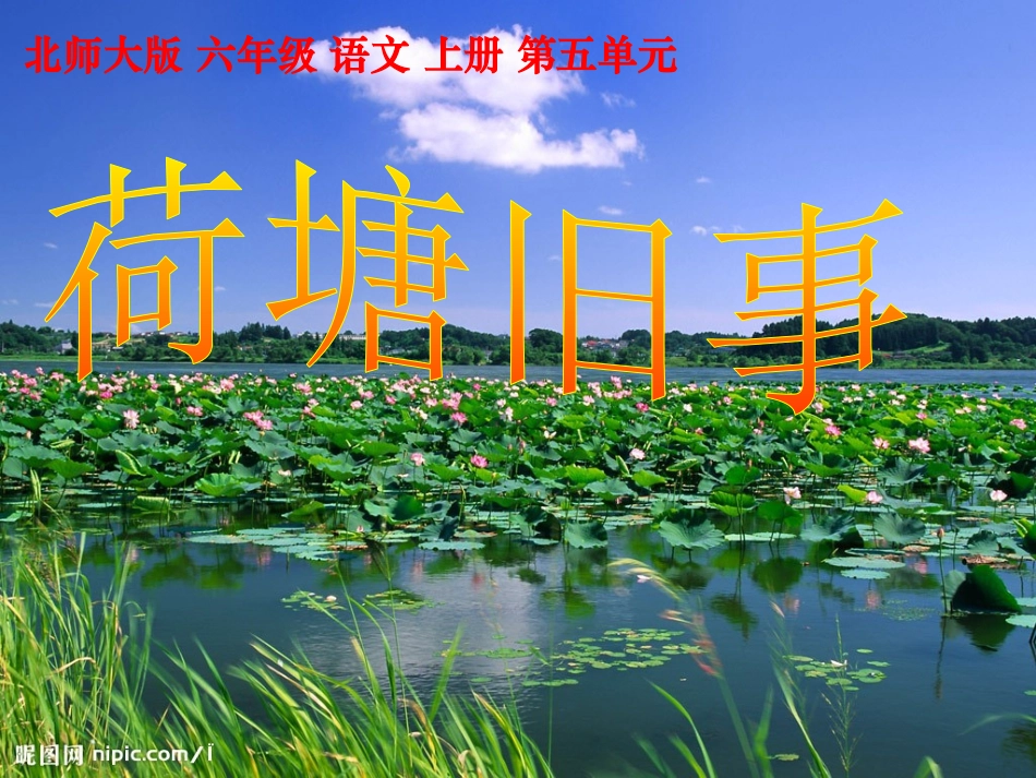 《荷塘旧事》PPT_第1页