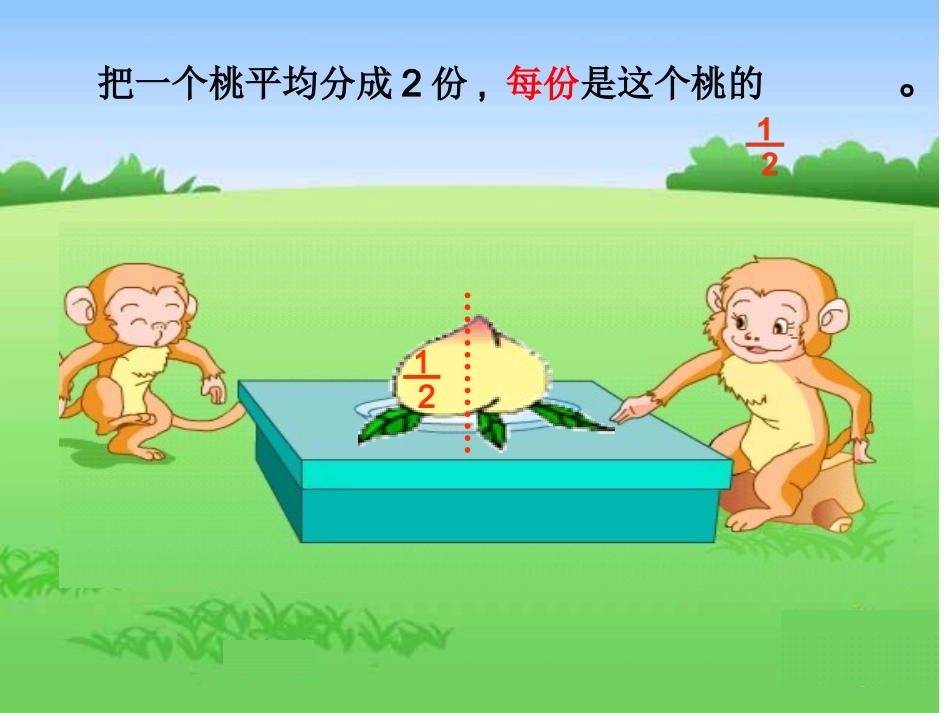 三年级下册认识一个整体的几分之一_第2页