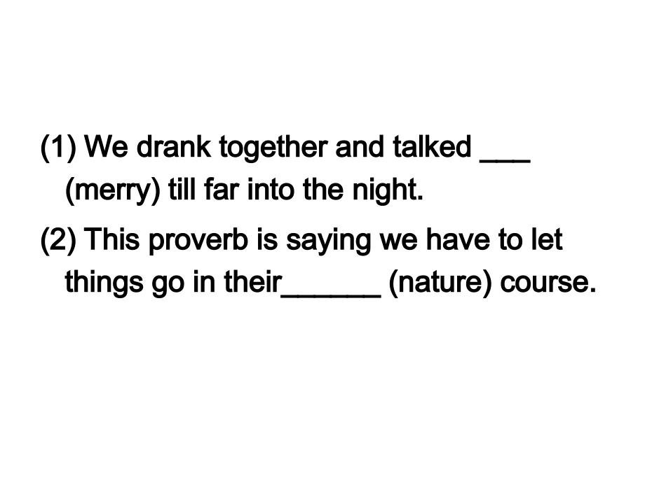 高中语法填空题中的构词法的运用_第2页