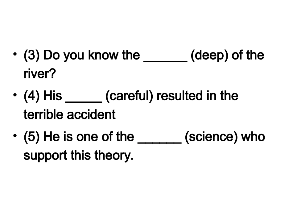 高中语法填空题中的构词法的运用_第3页