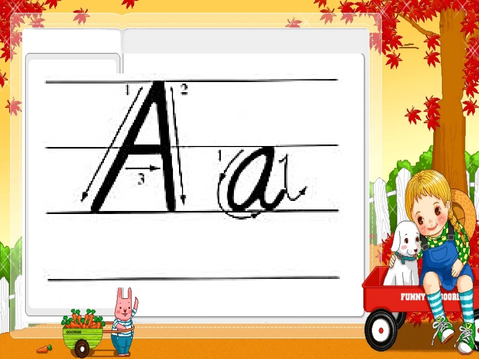 七年级英语上册《字母书写教学课件》PPT课件_第3页