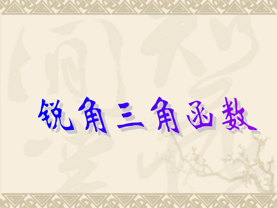 锐角三角函数_第2页