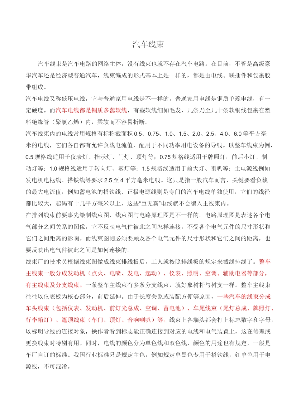 汽车线束合集_第1页