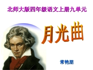常艳朋月光曲课件