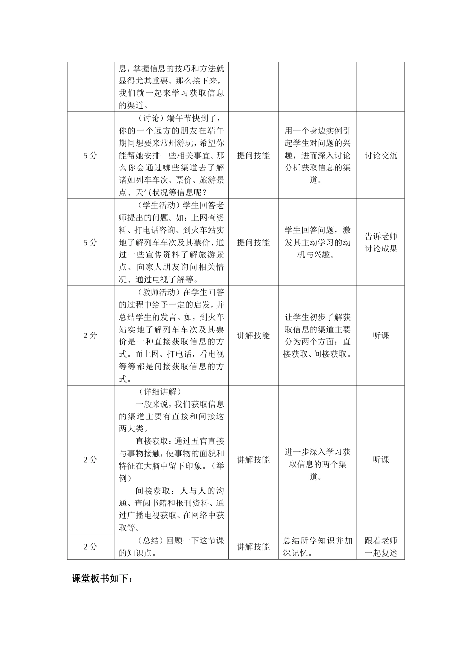 《走进信息世界》教案设计_第2页