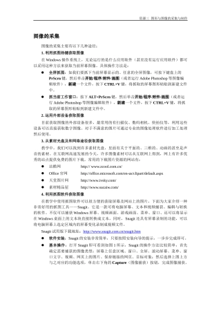 使用利用抓图软件获取图像