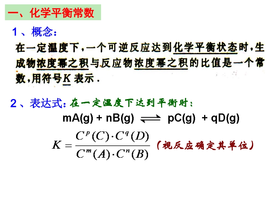 化学平衡常数化学反应进行的方向_第3页