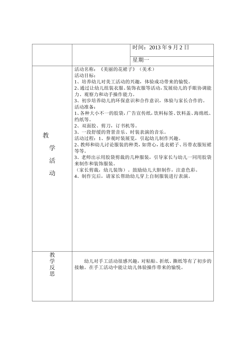 小班美术教案《美丽的花裙子》_第1页