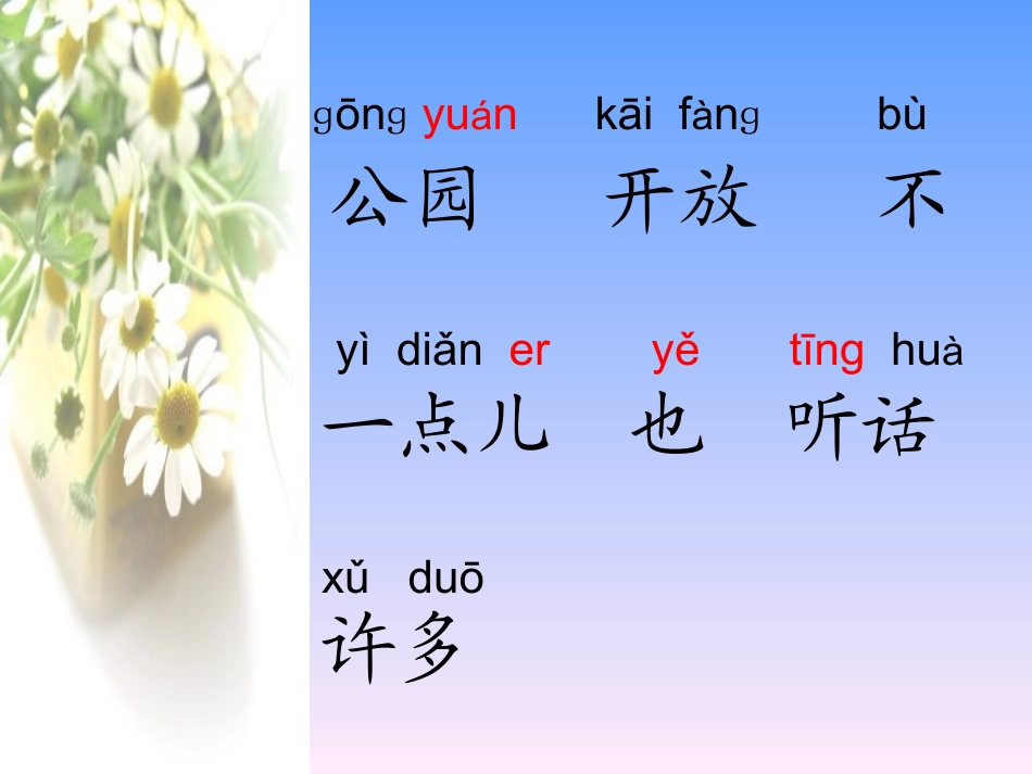 一年级《看菊花》课件(孙四妹)_第3页