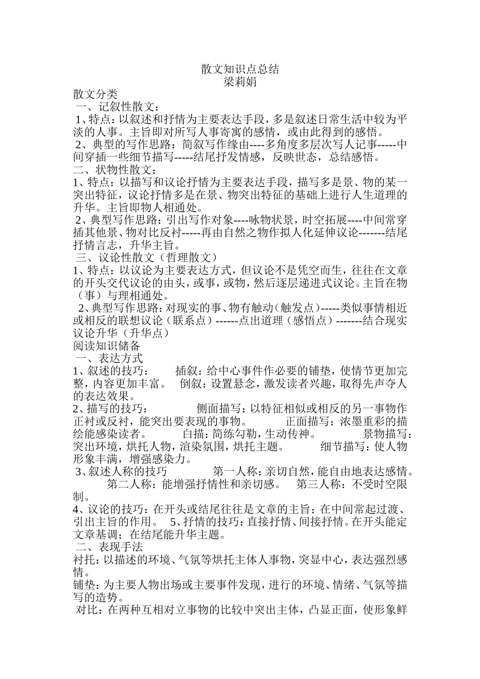 散文知识点总结_第1页