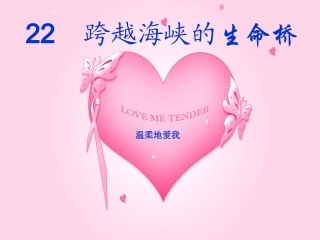 《跨越海峡的生命桥》课件