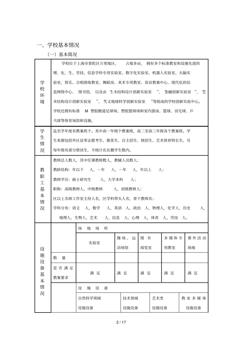 上海晋元高级中学课程计划_第2页