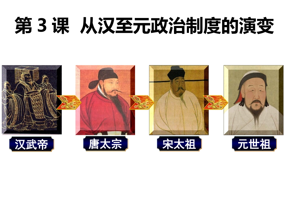 一轮复习从汉至元政治制度的演变(改)_第3页