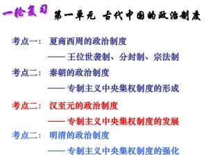 一轮复习从汉至元政治制度的演变(改)
