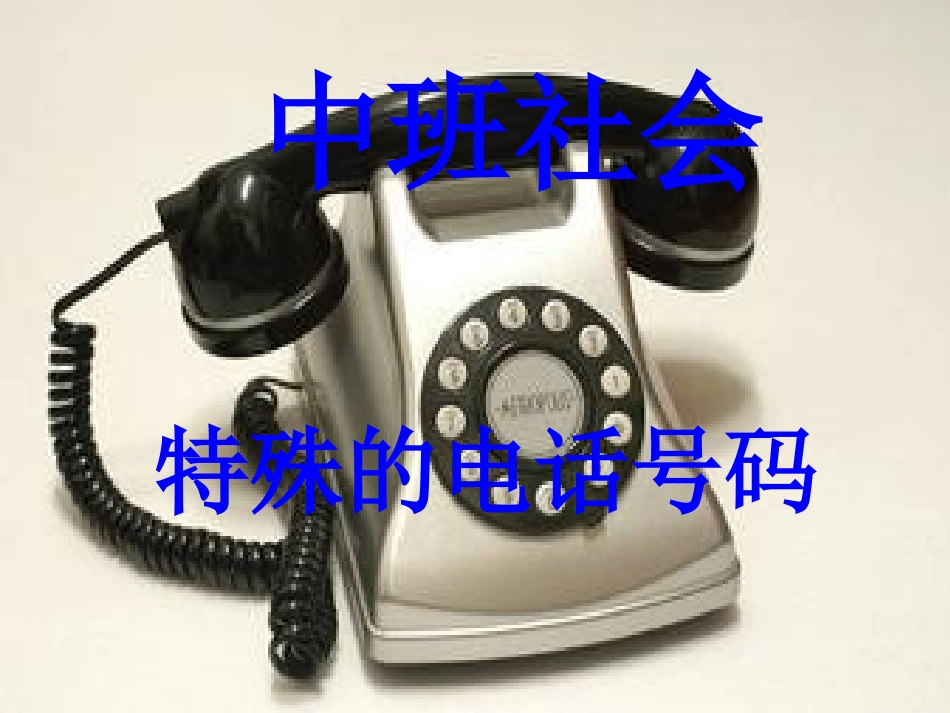 中下社会《特殊的电话号码》_第1页
