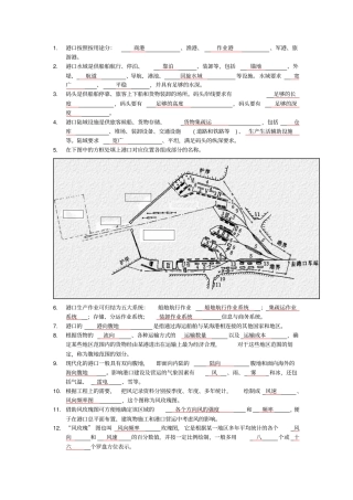 上海海事大学港航工程必看填空题部分答案已填写剖析