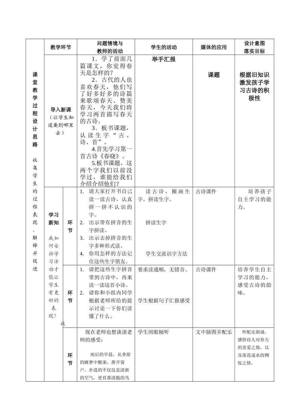 《春晓》教学设计_第2页