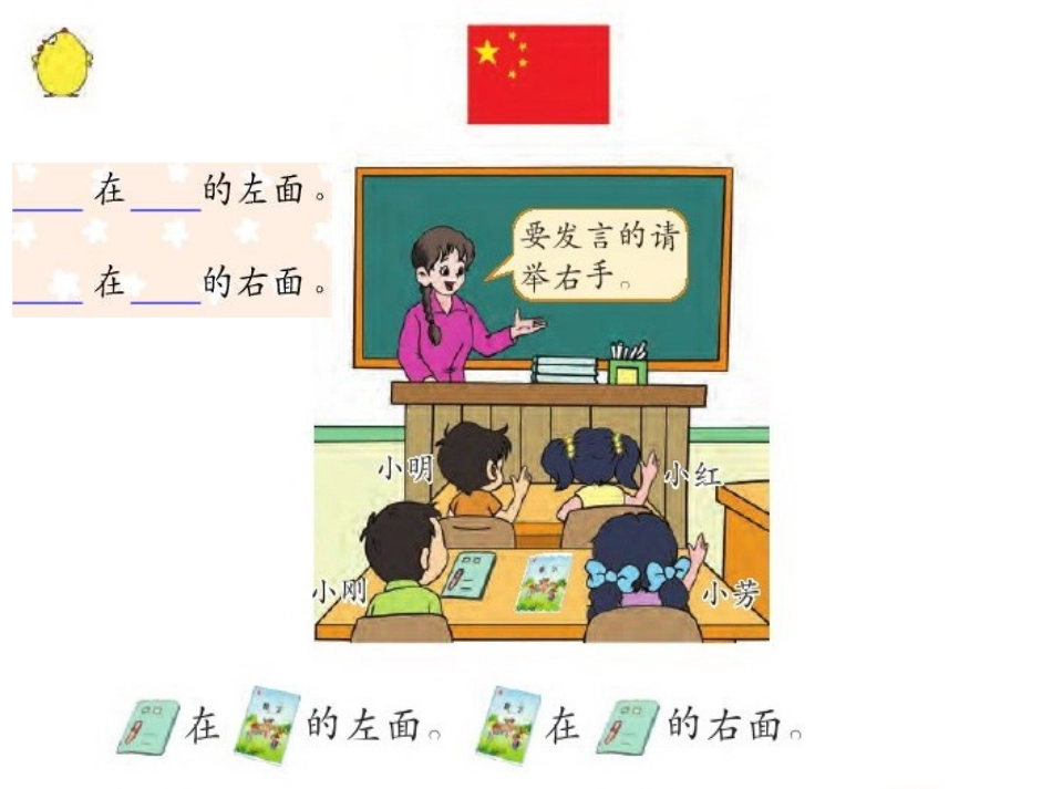 一年级数学上册_第四章_认位置课件_苏教版_第2页