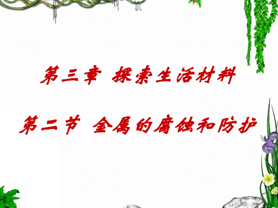 第二节金属的腐蚀与防护_第1页