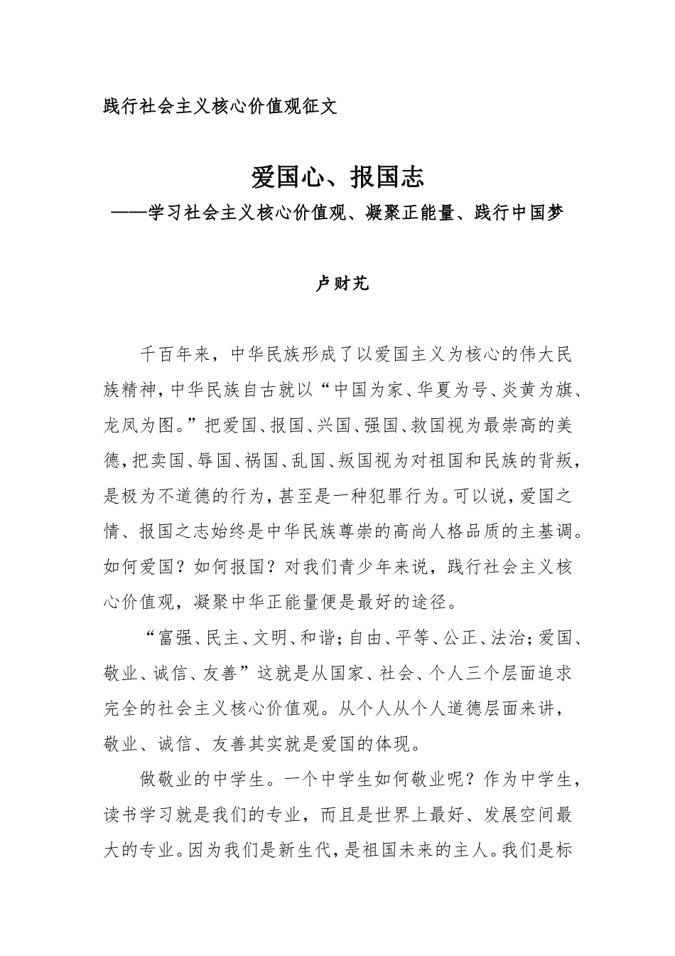 爱国心、报国志_第1页