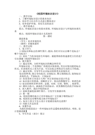 校园环境标识设计
