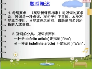 罗海莲说题单选题（冠词）