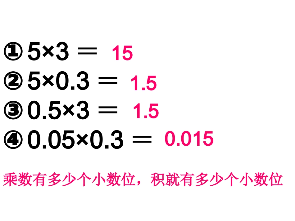 小数乘法复习课_第3页