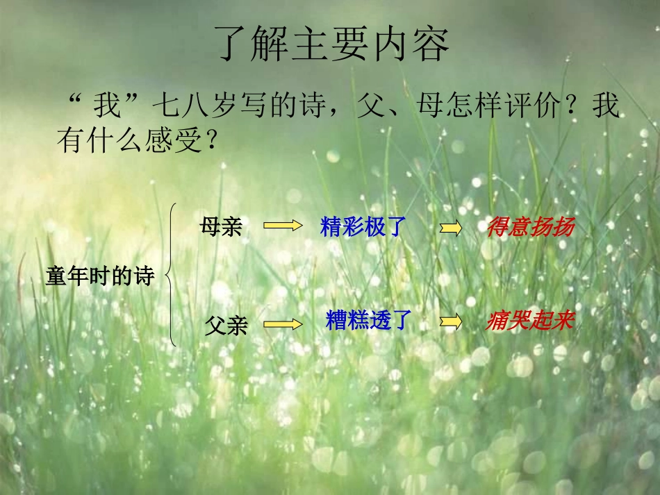 《精彩极了和糟糕透了》第二课时课件_第3页