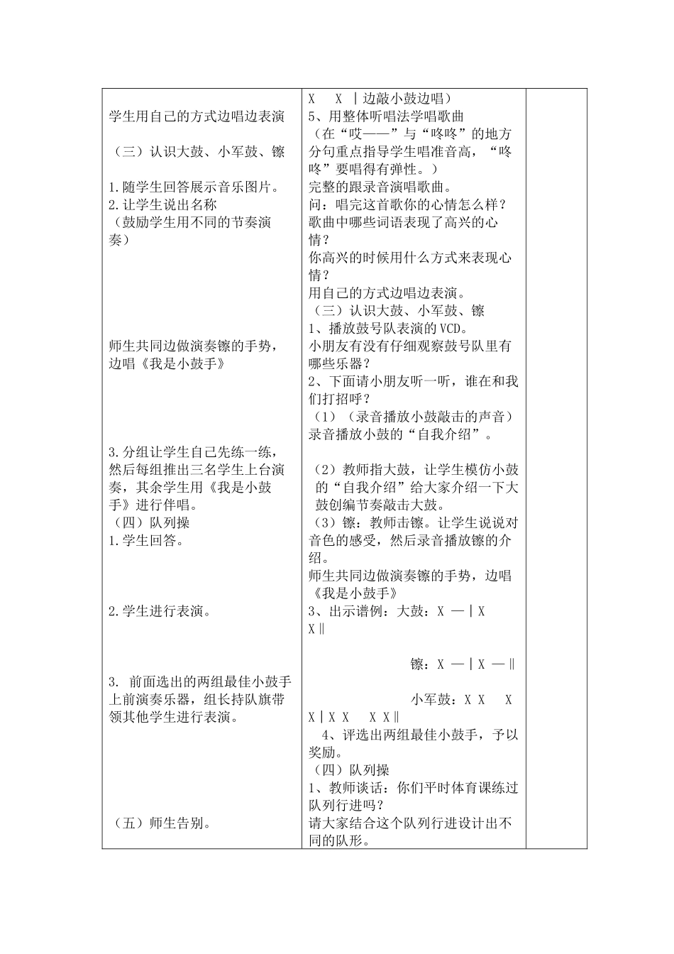二年级音乐下册我是小鼓手教案_第2页