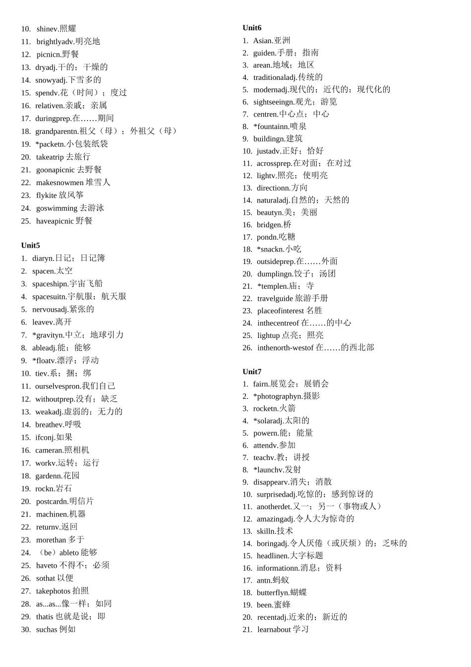 深圳初中英语词汇总表_第3页