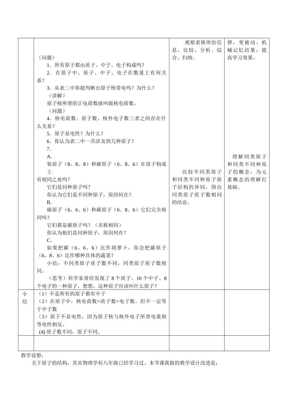 《原子结构》教学设计_第3页