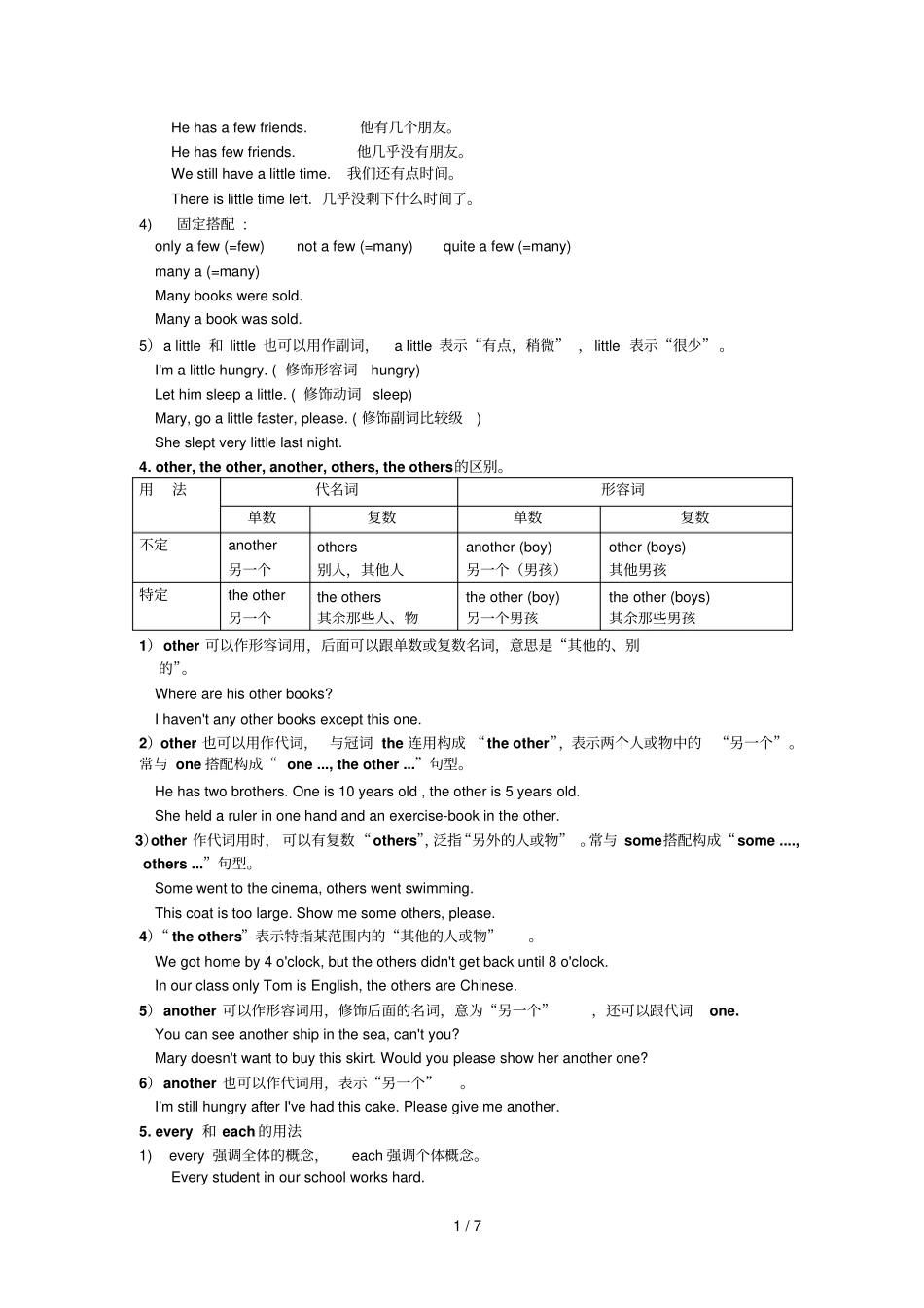不定代词用法及测验_第2页