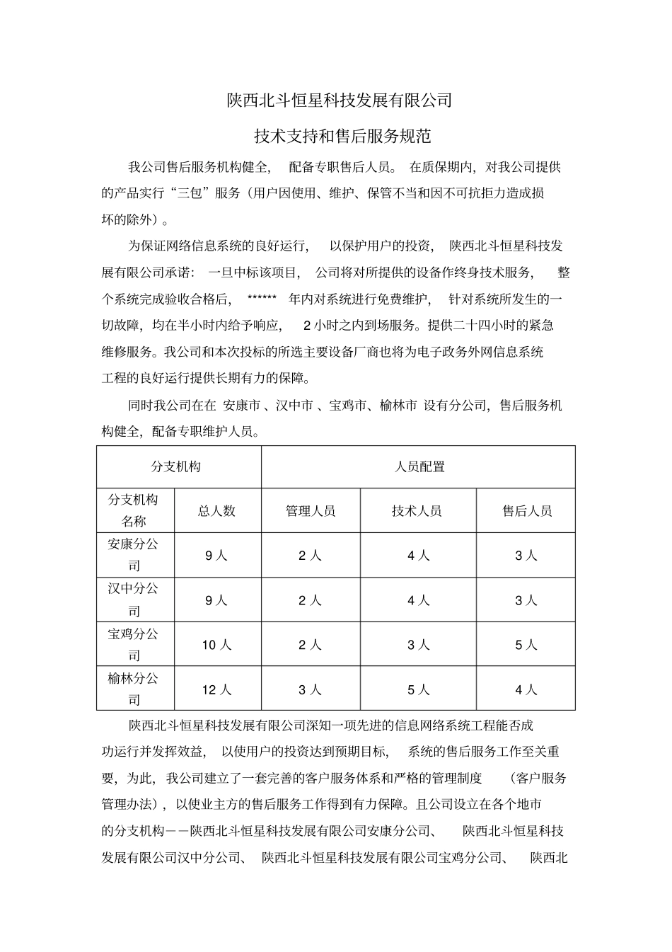 专业技术支持和售后服务_第1页