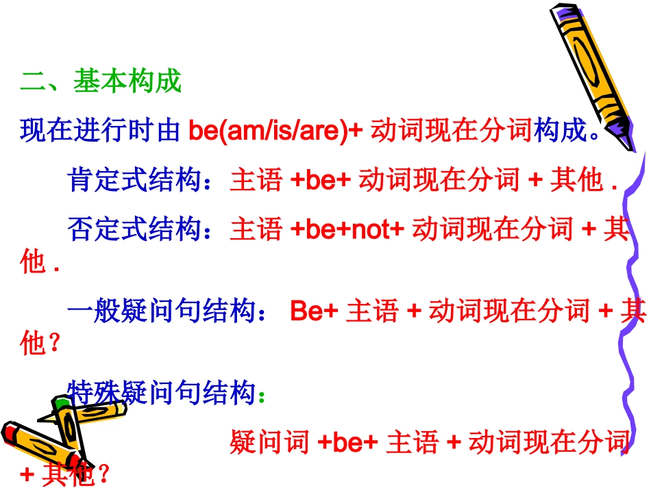 现在进行时态授课课件_第3页