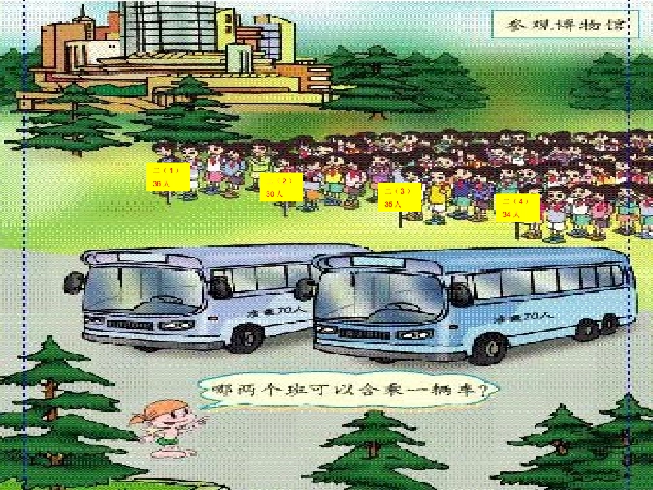 人教版小学数学二年级上册＜两位数加两位数＞第二课时课件_第2页