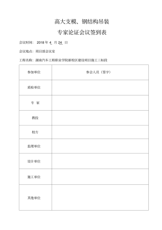 专家论证方案表格