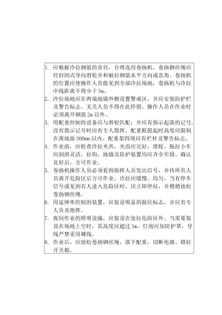建筑工程钢筋加工机械操作规程(标牌)汇编