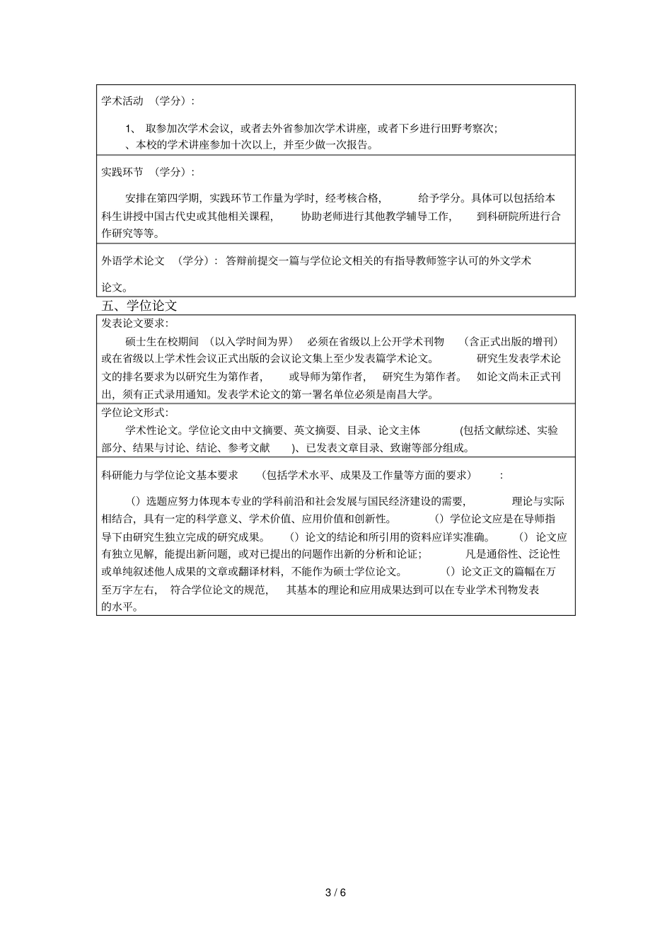 专门史专业硕士研究生培养方案_第3页