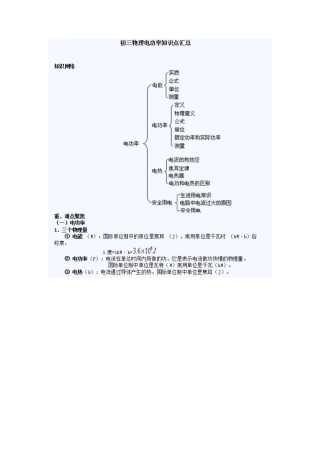电功率的单元结构图