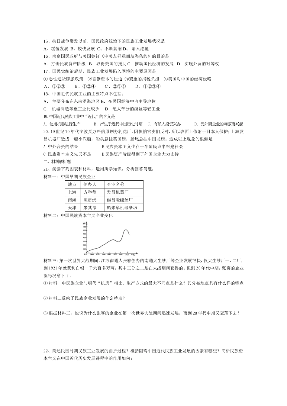 经济史专题二测试卷_第2页