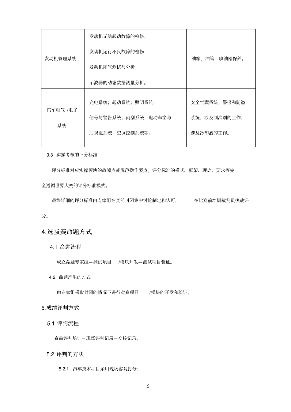 世界技能大赛全国选拔赛汽车技术项目_第3页