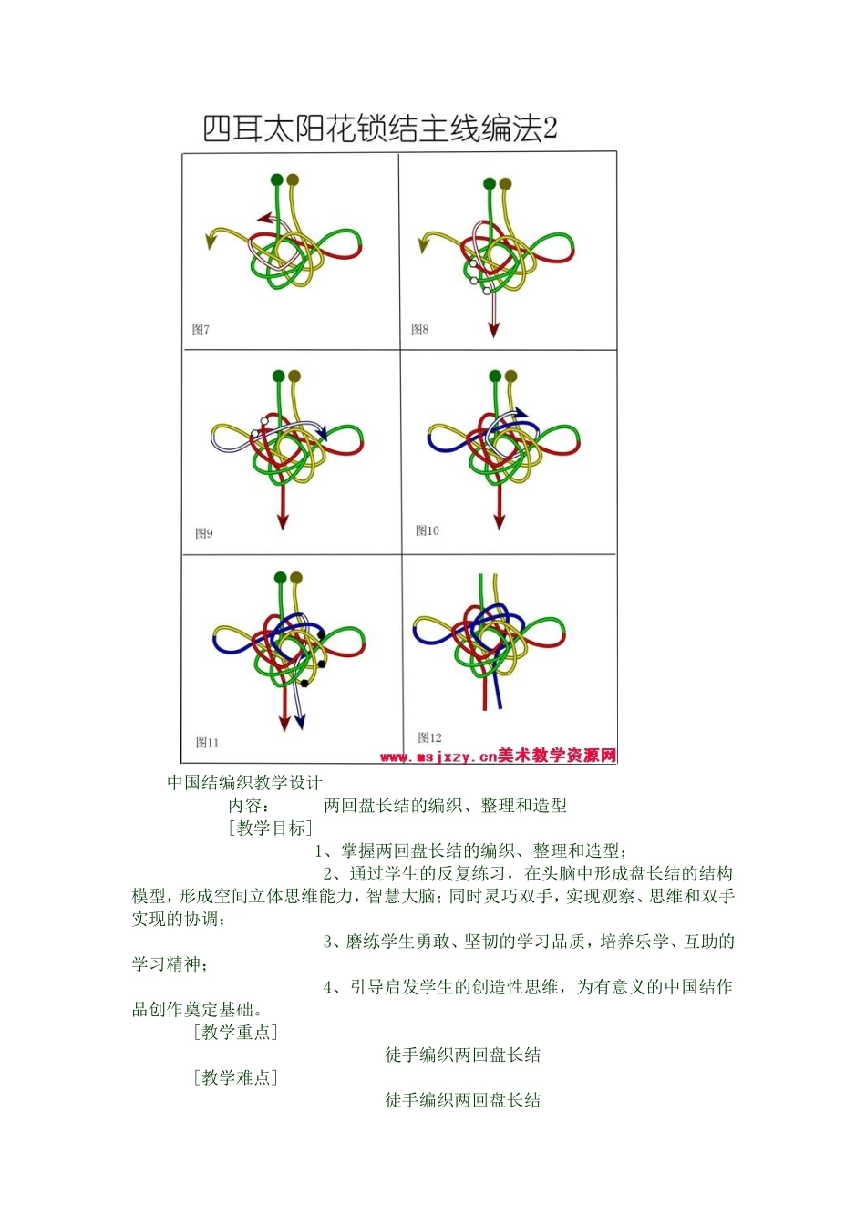 中国结编织教学设计_第2页