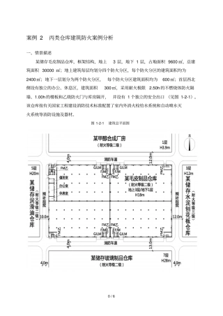 丙类仓库建筑防火案例分析