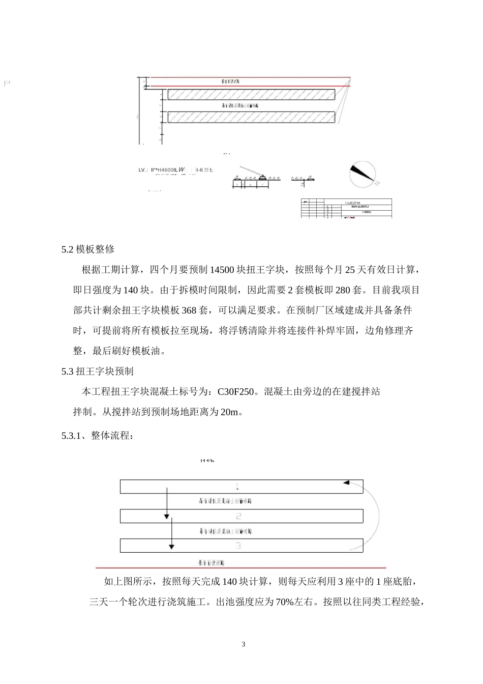 扭王字块预制方案._第3页