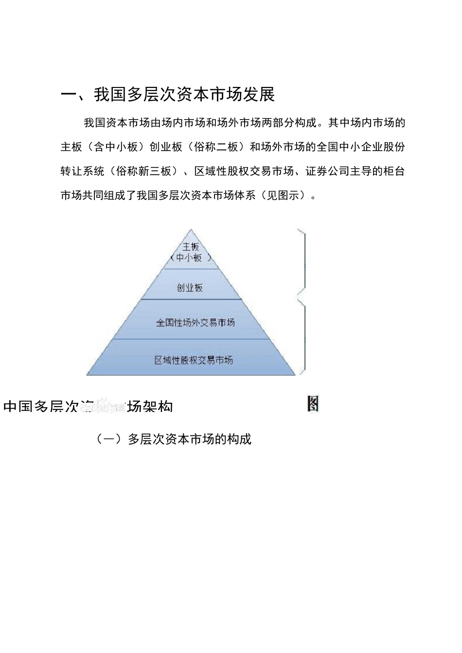 我国多层次资本市场发展_第1页