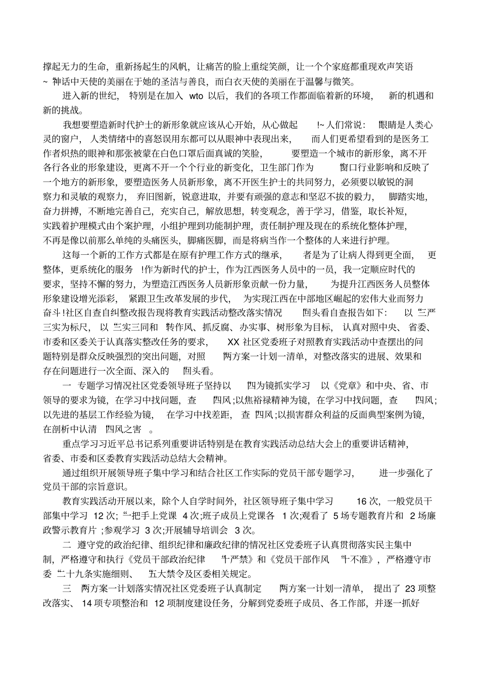 个人工作自查自纠整改报告模板_第2页