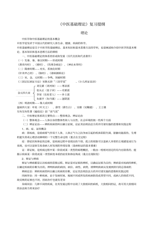中医基础理论重点1