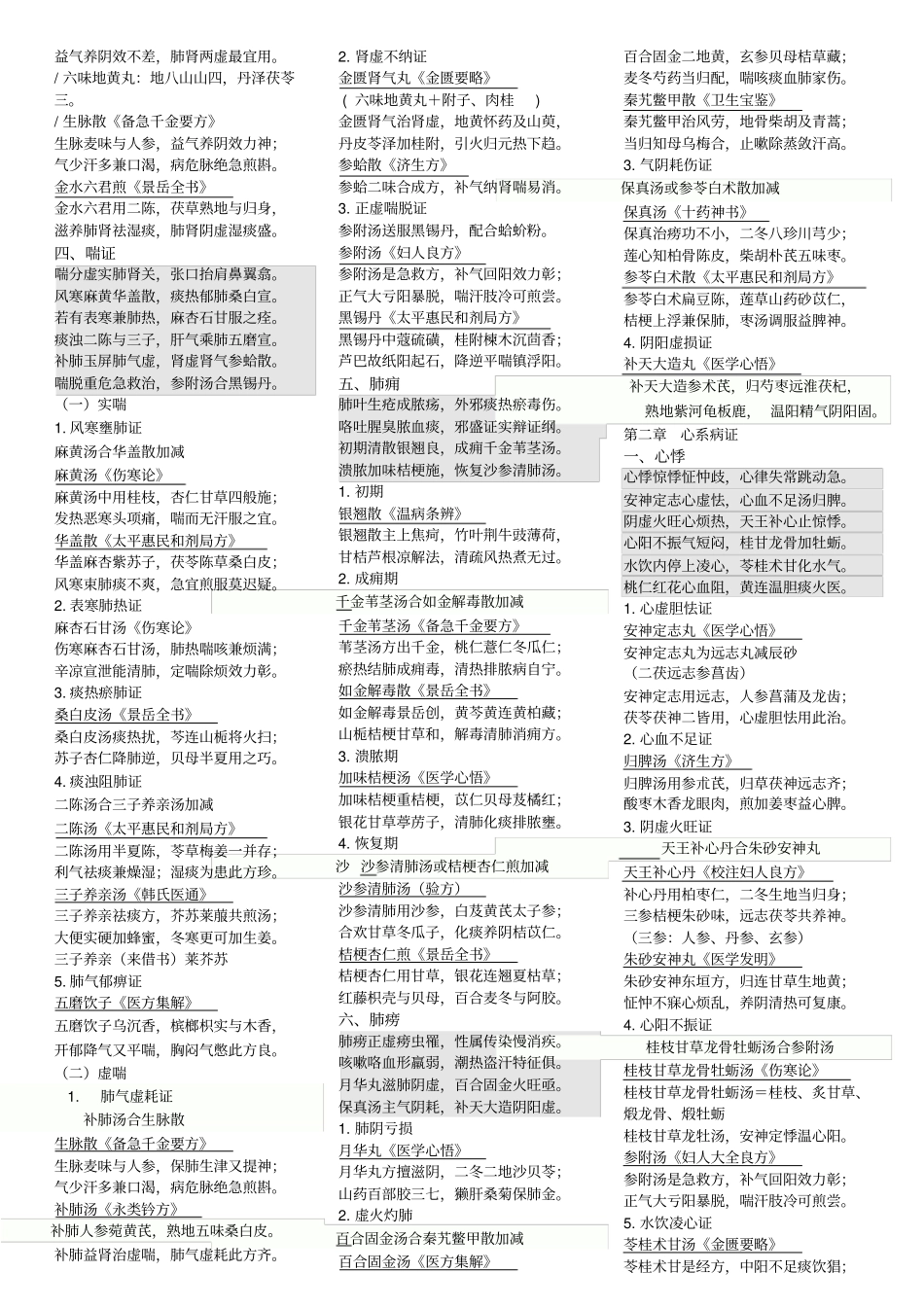 中医执业助理医师考试-中医内科学方歌复习综述_第2页